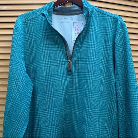 NWT Jim Nantz x Vineyard Vines 1/4 Zip Pullover size large - Picture 3 of 5